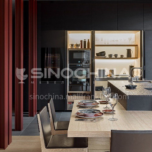  Modern designUV lacquer with  HDF kitchen cabinets GK1171